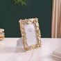 Glam Tropical Picture Frame Gold 9"x7.5" - Gold Tropical Photo Frame, Decorative Tropical Frame, Gold Picture Frame, Tropical Themed Gold Frame