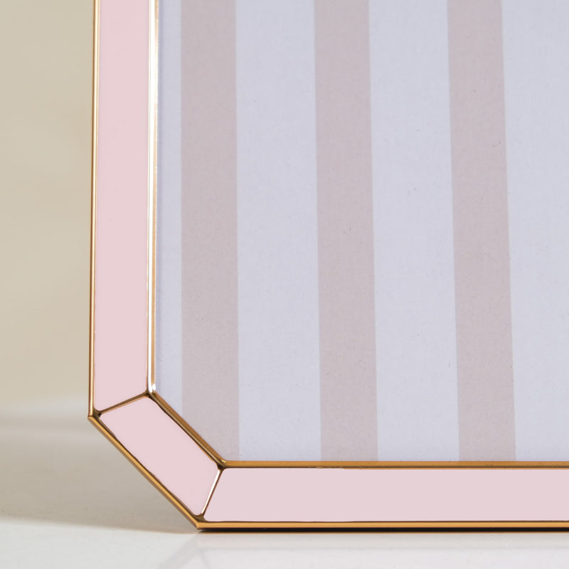 Set Of 2 Opulent Photo Frames Pink Gold