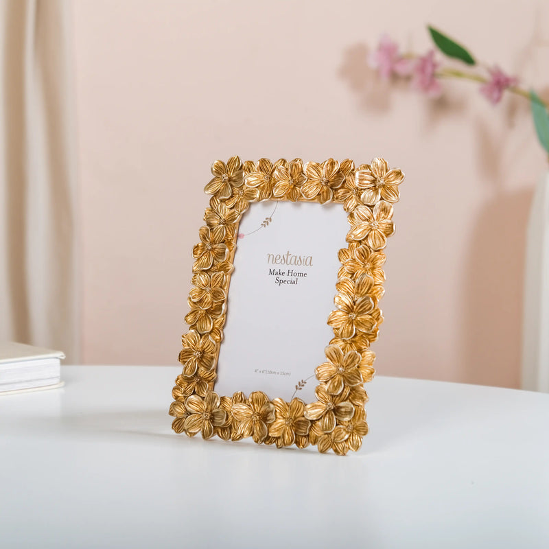 Radiant Floral Family Photo Frame Small