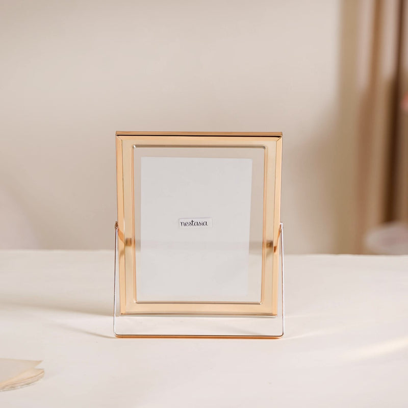 Metal Floating Picture Frame Navy Blue Set Of 3