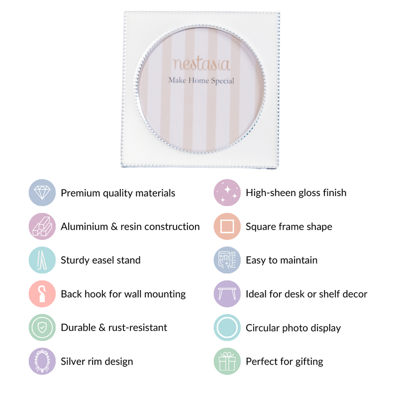 Square Photo Frame White