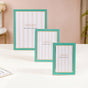 Modern Picture Frames Teal Set Of 3