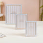 Set Of 3 Decorative Picture Frames Blue