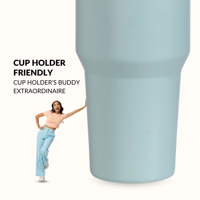 PickSip 40 Insulated Tumbler Bottle With Top Handle Arctic Blue 1200ml