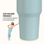 PickSip 40 Insulated Tumbler Bottle With Top Handle Arctic Blue 1200ml