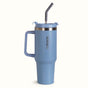 GripSip 40 Insulated Tumbler With Side Handle Blue Frost 1200ml