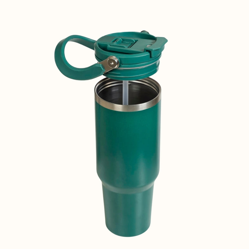 PickSip 40 Insulated Tumbler With Top Handle Emerald Isle 1200ml