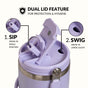 PickSip 40 Insulated Tumbler With Top Handle Periwinkle 1200ml