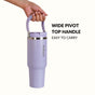 PickSip 40 Insulated Tumbler With Top Handle Periwinkle 1200ml