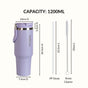PickSip 40 Insulated Tumbler With Top Handle Periwinkle 1200ml