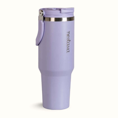 PickSip 40 Insulated Tumbler With Top Handle Periwinkle 1200ml