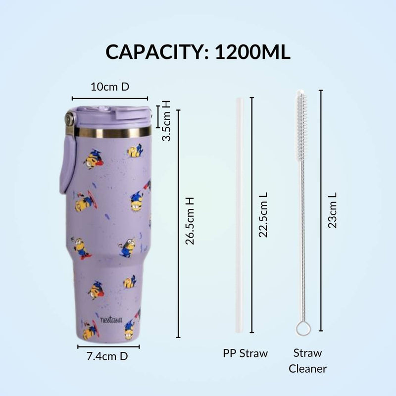 Minions Don't Pull Don't Push Insulated Bottle 1200ml