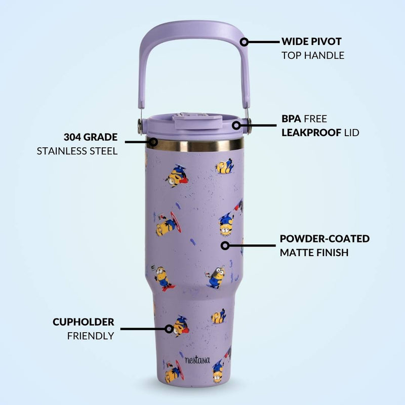 Minions Don't Pull Don't Push Insulated Bottle 1200ml
