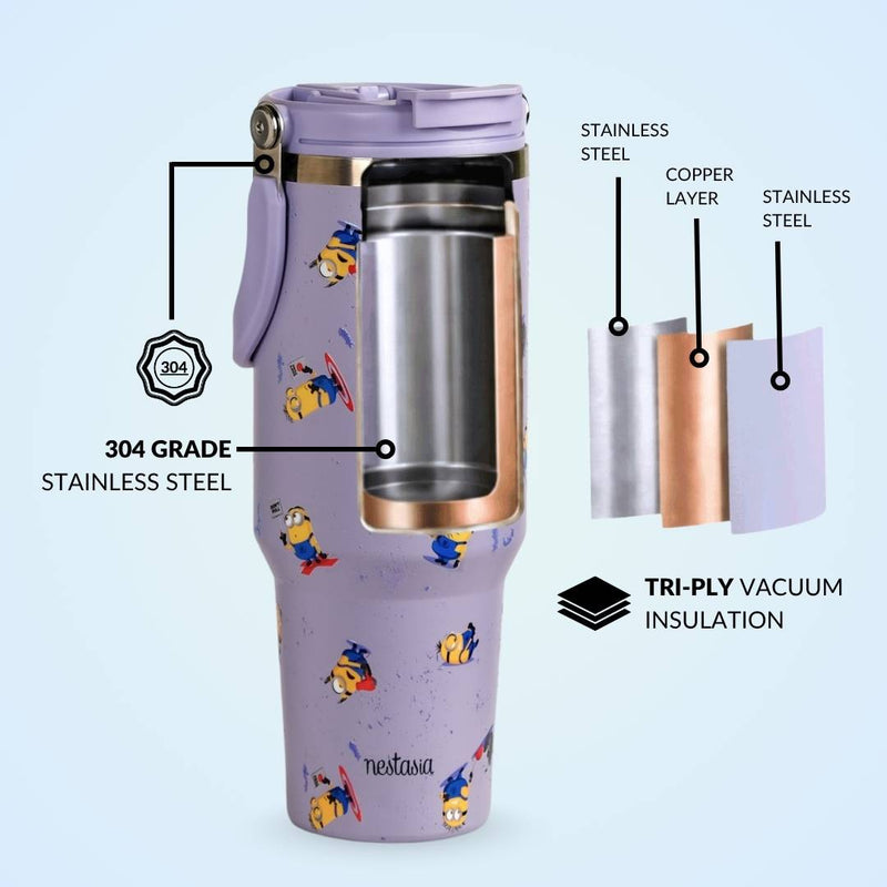 Minions Don't Pull Don't Push Insulated Bottle 1200ml