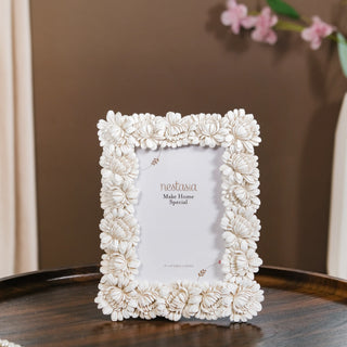 White Blooms Picture Frame Small 7.5