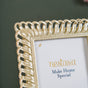 Classic Gold Photo Frame 9.5"x7.5"- Spiral Edge Photo Frame, Resin Photo Frame, Decorative Spiral Frame, Modern Resin Frame, Elegant Spiral Frame