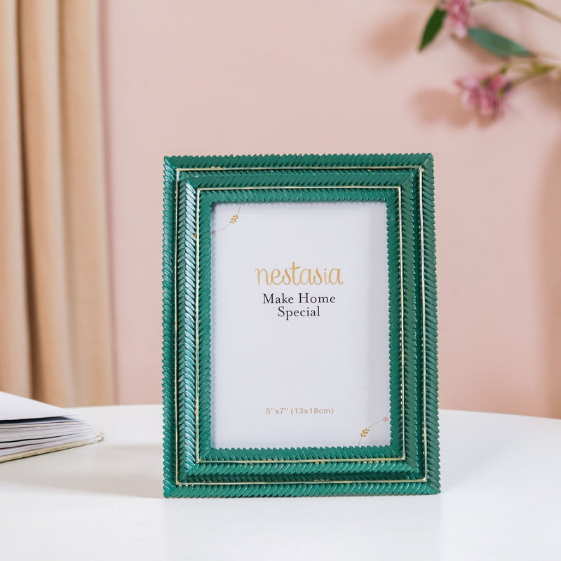 Chic Tropical Photo Frame 9"x7"- Chic Tropical Frame, Tropical Photo Decor, Stylish Photo Frame, Chic Tropical Decor, Modern Tropical Frame