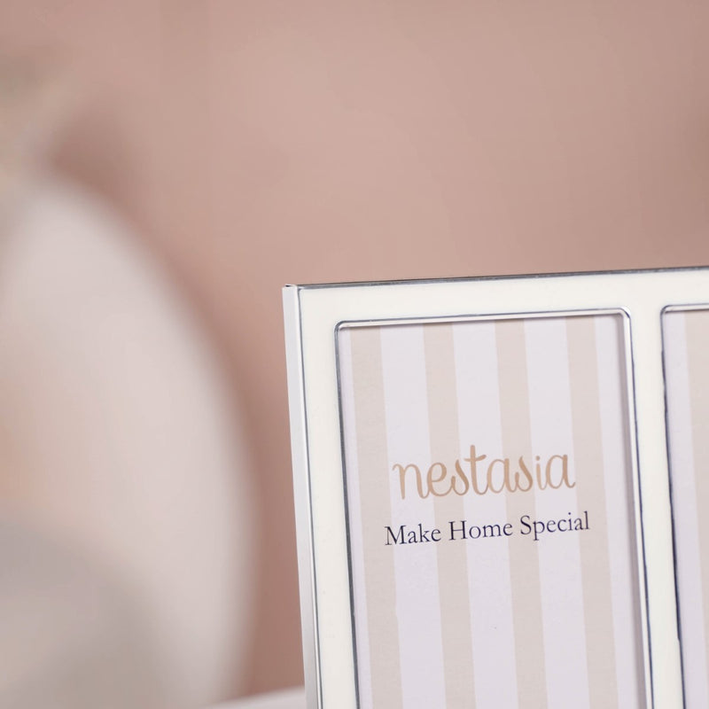 Double Collage Contemporary Picture Frame White 8.5"x6.5"- Double Collage Frame, Contemporary Picture Frame, White Photo Frame, Modern Collage Frame