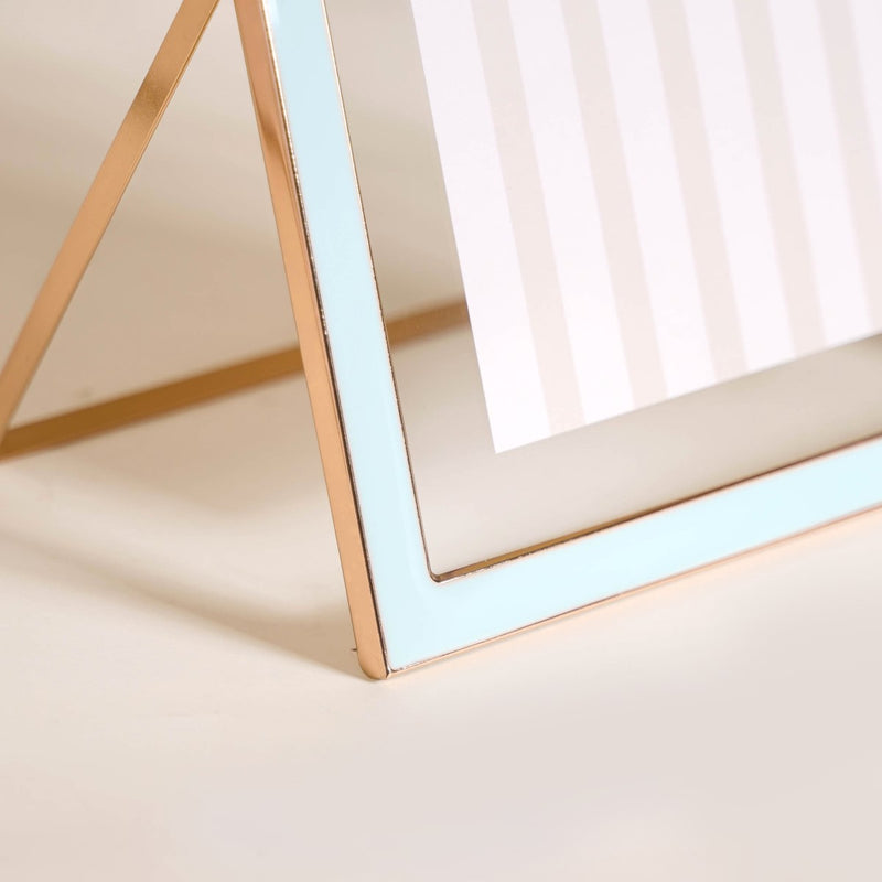 Transparent Floating Photo Frame Baby Blue Set Of 3