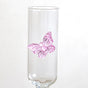 Pink Butterfly Champagne Flute Glass 200ml
