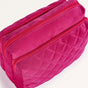 Pink Quilted Stylish Vanity Pouch