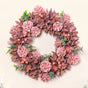 Roseate Floral Wreath For Christmas Decorations