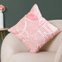 Soft Pink Embroidered Couch Cushion Cover 40x40 cm