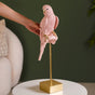 Pink Parrot Decor Showpiece With Stand