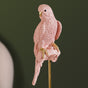 Pink Parrot Decor Showpiece With Stand