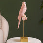 Pink Parrot Decor Showpiece With Stand