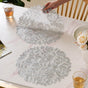 Round Silver Waterproof Placemat Set Of 6