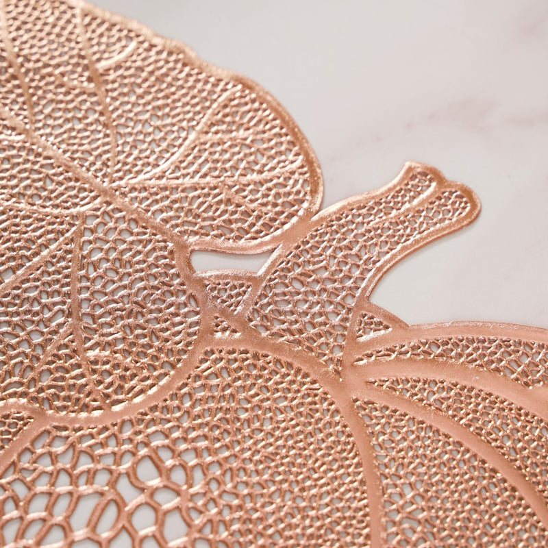 Pumpkin Rose Gold Tablemat Set Of 6