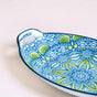 Green And Blue Mandala Serving Platter Set Of 2