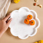 Sustainable Marble Stone Flower Platter