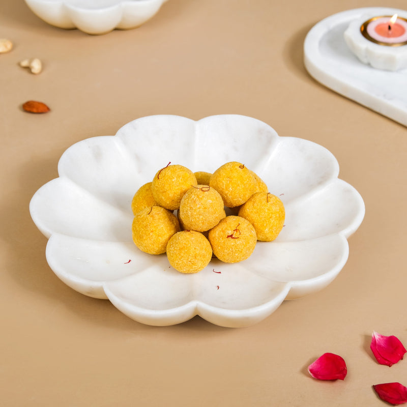 Polished Marble Serving Platter Large