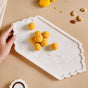 Mehrab Design Natural Marble Serving Platter