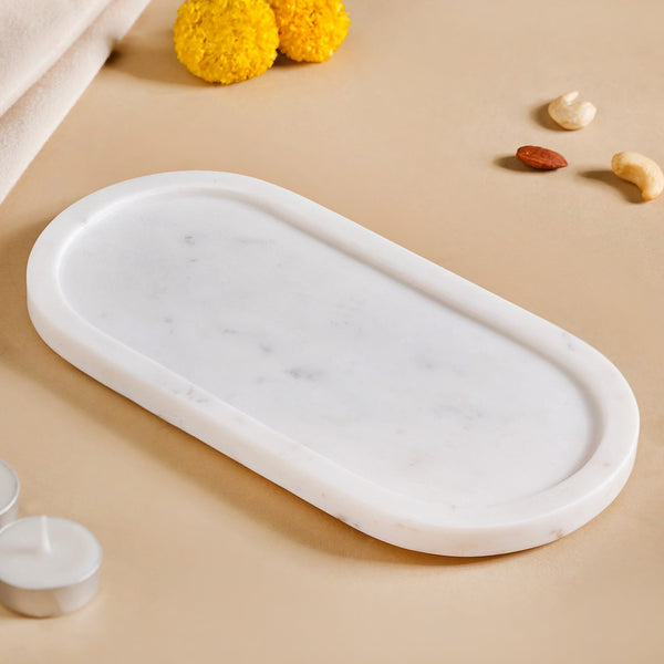 Marble Stone Platter 10 Inch