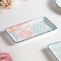 Set Of 2 Pastel Dream Snack Platters 8 Inch - Serving platter for snacks, rectangular platter, appetizer platter