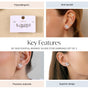 Playful Whimsy Silver Stud Earrings Set Of 3