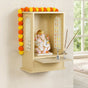 Pooja Mandir For Home And Office Beige 30x17x42cm