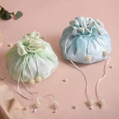 Pearl Potli Bags For Gifting Set Of 2