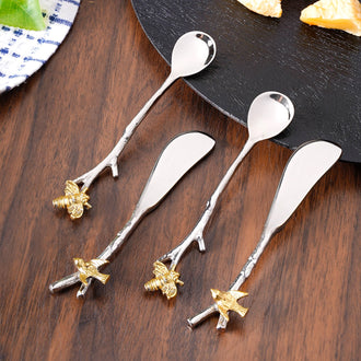 Bee And Bird Stainless Steel Cutlery Set Of 4