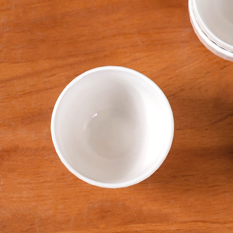 Costola Small Bowl White Set Of 6 250ml