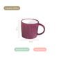 Cresta Ceramic Coffee Cup Set Of 6 Purple 300ml