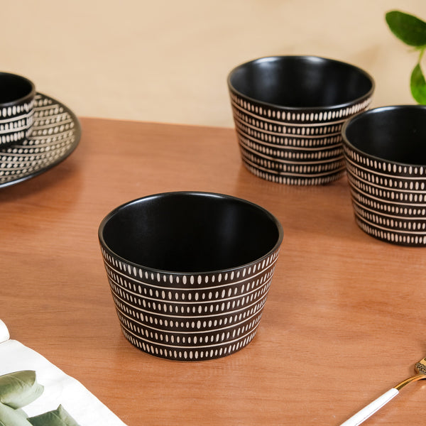 Kuro Ceramic Serving Bowl Set Of 6 600ml