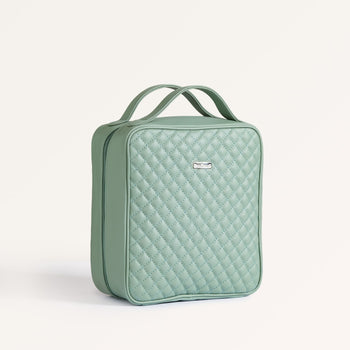 Mint Green Quilted Travel Organiser Set Of 4