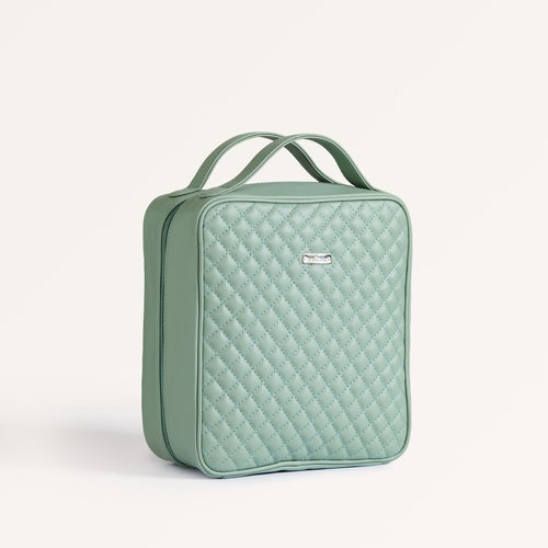 Mint Green Quilted Travel Organiser Set Of 4