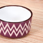 Oscilla Ceramic Snack Bowl For Nuts Set Of 4 Purple 200ml