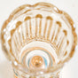 Scalloped Glass Hurricane Candle Stand And Vase