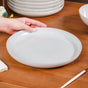 Pallor Ceramic Dinner Plate Set Of 6 Grey 10 Inch